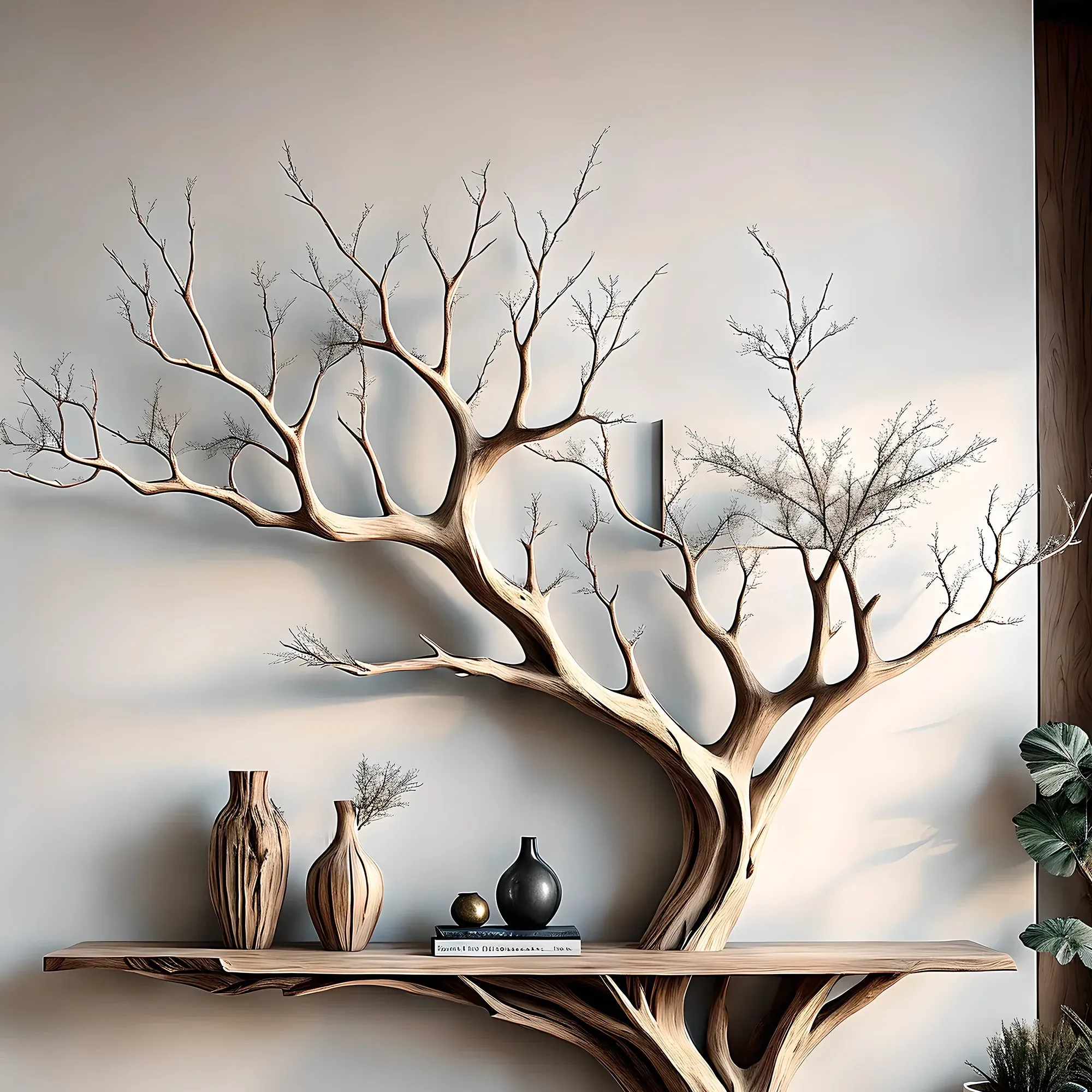 Branch-Form Console Table – Home Decor Desk